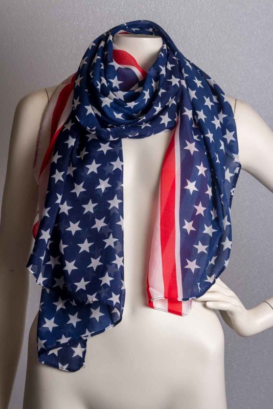 American Flag Printed Scarf | Dr Scarf